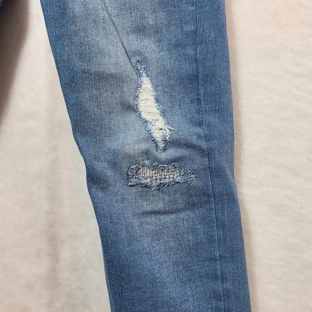 GapKids 1969 Girls Blue Distressed Pull‎ On Legging Jeans Size 12 Regular Skinny